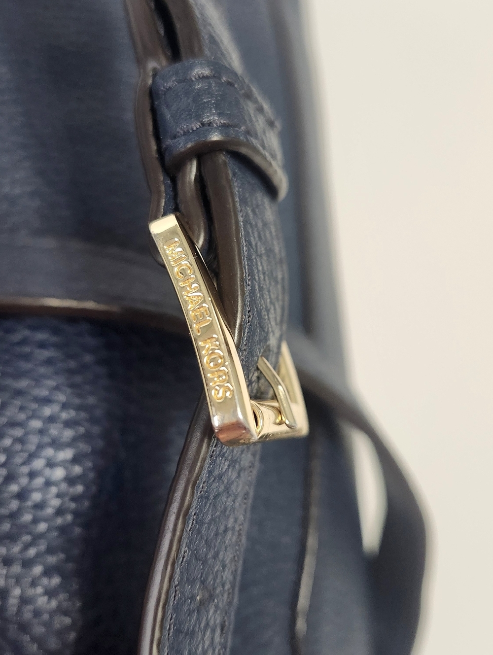 Michael Kors Leather Riley Large Studded Pebbled Backpack - Picture 9 of 15